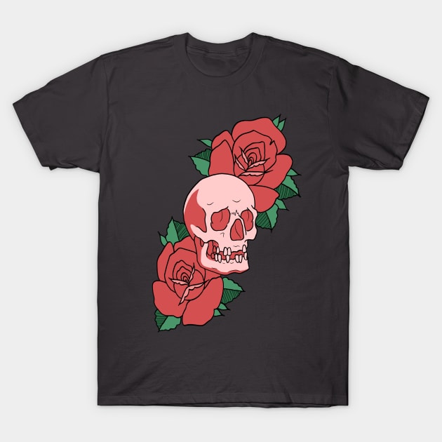 Skull and Roses T-Shirt by Tylos